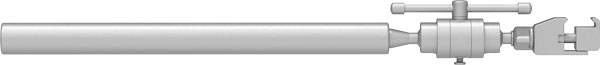 RingTrack Articulating Horizontal Bar 18 ½" # '47400