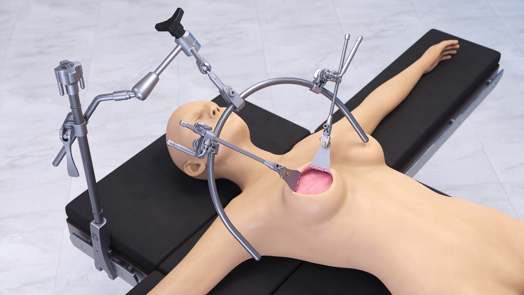 Breast retractor set