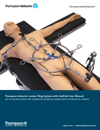 Anterior Lumbar Ring Retractor User Manual