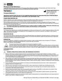 Thompson Brain Retractor IFU