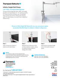 Infinite Height Rail Clamp User Manual