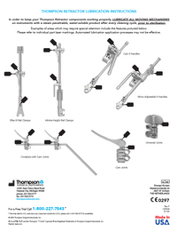 Lubrication Instructions